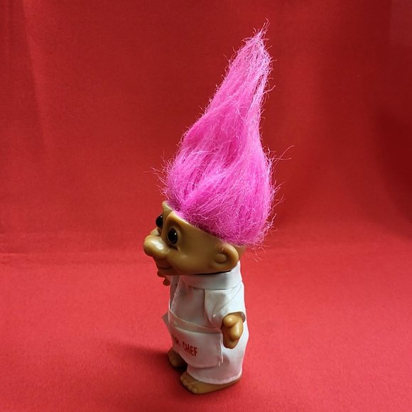 Vintage Russ Master Chef Troll Pink Hair - Picture 12 of 13
